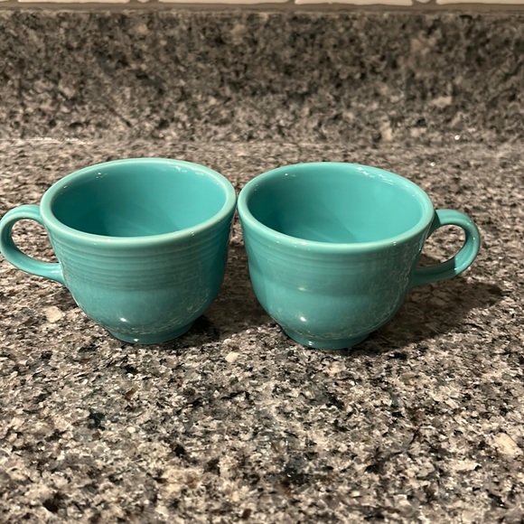 Fiestaware Other - Set of 2 turquoise fiestaware tea cups
